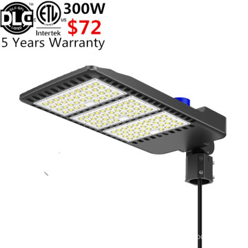 type3 Nema standard 277-347vAC shoebox led street light 4000k 5000k shoebox led dusk 300w 250w 150w